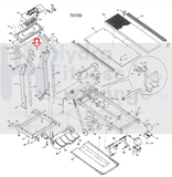 Vision Fitness T7200 T7400 T8100 TM10 TM29 Treadmill Rail Joint Cap 024862-00-hydrafitnessparts