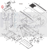 Vision Fitness T8100 Treadmill Display Console Panel 026283-Z01-hydrafitnessparts