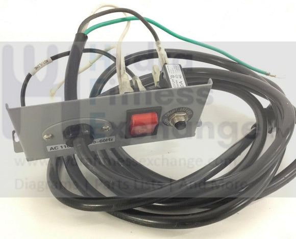 Vision Fitness T9550 TM353 Treadmill Power Switch Plate Entry Module-hydrafitnessparts