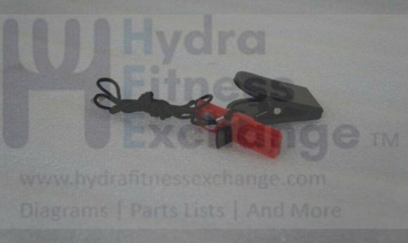 Vision Fitness Treadmill Magnetic Safety Key Lanyard 1000307354-hydrafitnessparts