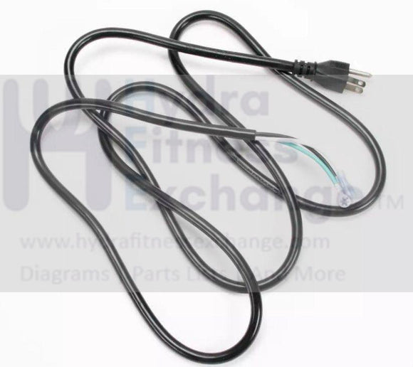 Vision Fitness Treadmill Power Cord t9200 t9250 t9450 t9600 t9550 002130-00-hydrafitnessparts