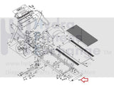 Vision Fitness Treadmill Rear Idler Roller 009809-A-hydrafitnessparts