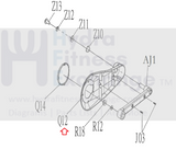 Vision Fitness X20 EP240 X30 EP241 Elliptical Left Crank Cover 1000205925-hydrafitnessparts