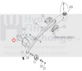 Vision Fitness X20 X30 Elliptical Left Roller Cover 1000103295-hydrafitnessparts