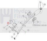 Vision Fitness X20 X30 Elliptical RIGHT Roller Cover 1000103342-hydrafitnessparts