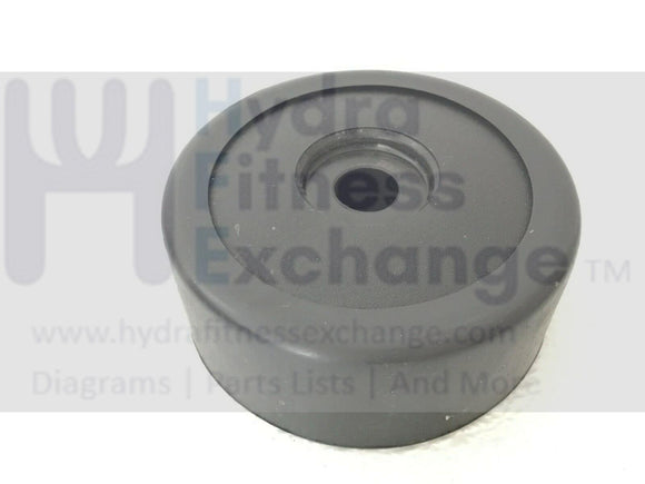 Vision Fitness X6000 2002-2003 Grey (EP32) Elliptical Transport Wheel 000015-B-hydrafitnessparts