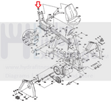 Vision Matrix Fitness Recumbent Bike Seat Blot M6 1/0" X 56mm 004716-Z-hydrafitnessparts
