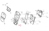 Vision S70 S70-02 S7100HRT Elliptical Display Console Back Cover 1000230185-hydrafitnessparts