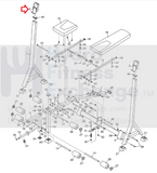 Weider Weevbe 249100 Webe159100 831.159110 Bench Weight Rest 339919-hydrafitnessparts