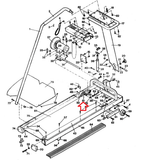 Weslo Cadence 4250 Treadmill Front Drive Roller with Pulley 102974-hydrafitnessparts