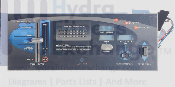 Weslo Cadence 4.6ds 40.8 CT Treadmill Display Console Panel etwl4531-hydrafitnessparts