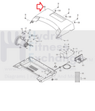Weslo Cadence R 5.2 400 Crosswalk Sport Treadmill Motor Hood Shroud Cover 337995-hydrafitnessparts