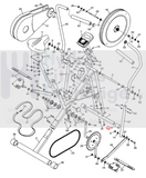 Weslo Cross Cycle - WLEX612110 612112 612115 Upper Cycle Leveling Cap 315851-hydrafitnessparts