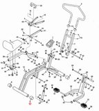 Weslo Epic FreeMotion HealthRider Miscellaneous Front Stabilizer End Cap 130656-hydrafitnessparts
