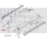 Weslo Gold's Gym HealthRider Proform Reebok Treadmill Left Rear Foot 252293-hydrafitnessparts