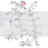 Weslo HealthRider Proform Image Treadmill Console Crossbar MFR-240076 337662-hydrafitnessparts