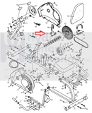 Weslo Image Recumbent Bike Left Pedal with Strap 1/2" 385957-hydrafitnessparts