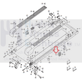 Weslo NordicTrack Treadmill Mid Shock Absorb 254321-hydrafitnessparts