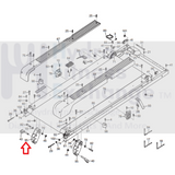 Weslo NordicTrack Treadmill Rear Incline Leg 246763-hydrafitnessparts