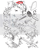 Weslo PURSUIT 4.0 DX 6.0 Recumbent Bike Display Console Panel 215665-hydrafitnessparts