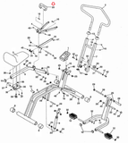 Weslo Proform Life Styler Trainer Cardio Glide Miscellaneous Red Handle 131028-hydrafitnessparts