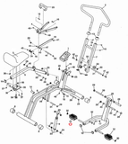 Weslo Proform Lifestyler JumpKing Weider Cardio Glide Miscellaneous Pedal 126406-hydrafitnessparts