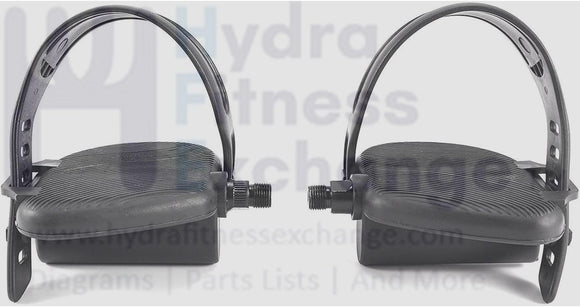 Weslo Proform Weider Epic Upright Stationary Bike Pedal Set 1/2