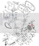Weslo Pursuit 895i WLEX23280 Upright Bike Right Pedal with Strap 134367-hydrafitnessparts