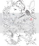 Weslo Recumbent Bike C Magnet Brake Bracket Assembly 204172-hydrafitnessparts