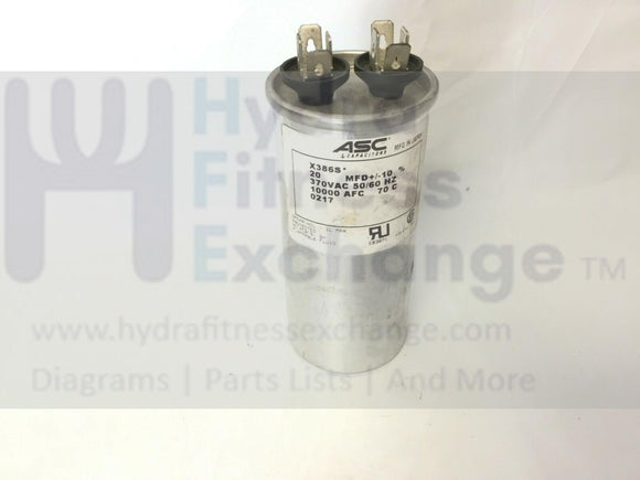 Woodway DESMO-S Treadmill Capacitor X386S 370VAC 50/60 HZ-hydrafitnessparts