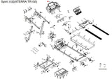Xterra Fitness TR150 Treadmill Display Console Top Outer Cover CRP020487-A1-01-hydrafitnessparts