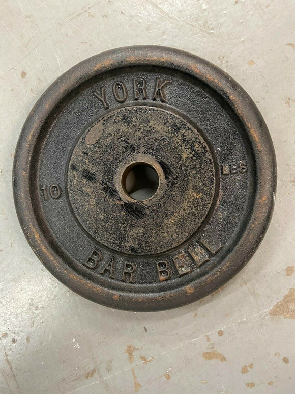 York 10LB Standard Weight Plate for Home Gym-hydrafitnessparts