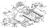 Advanced Fitness Group 3.1AT - TM459 Treadmill Left Side Rail Set 1000220420 - hydrafitnessparts