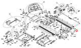 Advanced Fitness Group 3.1AT - TM459 Treadmill Right Side Rail Set 1000220421 - hydrafitnessparts