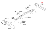 Advanced Fitness Group 3.1AT-TM4595.1AT-TM427 Treadmill Right ArmRest 1000215149 - hydrafitnessparts