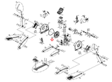 AFG 3.1AE 4.1AE E7 E9 Elliptical Crank Axle Drive Set With Flywheel 1000217586 - fitnesspartsrepair