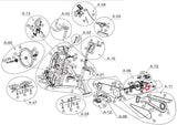 AFG Horizon Fitness 7.3AIC Elite IC7 S3+ Stationary Bike Lock Nut 1000350952 - hydrafitnessparts