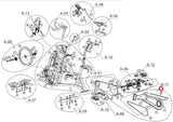 AFG Horizon Fitness 7.3AIC Elite IC7 Stationary Bike Rubber Stripping 1000351102 - hydrafitnessparts