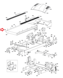 BodyCraft TR1160 Folding Treadmill Rear Idler Roller - fitnesspartsrepair