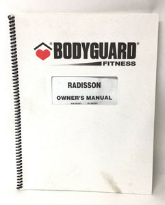 Bodyguard Fitness Radisson Plus Treadmill User's Manual 591057 - hydrafitnessparts