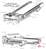 Bowflex 22 - T22 Treadmill Rear Back Idler Roller 22-RIBR - hydrafitnessparts