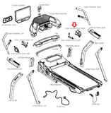 Bowflex 22 - T22 Treadmill Right Outer Junction Cover 8024544 - hydrafitnessparts