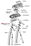 Bowflex Treadclimber TC3000 TC1000 TC5000 Treadmill Upright Junction Cover kk-2483 - fitnesspartsrepair