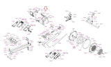 Concept 2 Model C D W PM5 Monitor Indoor Rower Left Black Guide Bracket 1135 - hydrafitnessparts