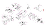 Concept 2 Model D E W PM5 Monitor Indoor Rower Right Foot Caster 1059 - hydrafitnessparts