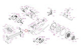 Concept 2 Model D E W PM5 Monitor Indoor Rower Upper Die Cast Hanger 1153 - hydrafitnessparts