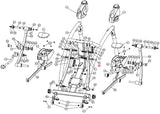 Cybex 350A Arc Trainer Elliptical Arm Linkage Axel 350A-432 - hydrafitnessparts