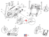 Cybex 525T Treadmill Left Motor Support Cover PL-23705 - hydrafitnessparts