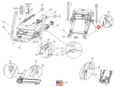 Cybex 525T Treadmill Right Motor Support Cover PL-23706 - hydrafitnessparts