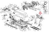 Cybex 530T 520T 550T Treadmill Right Side Shroud Inner Cover SCK-16380 - hydrafitnessparts